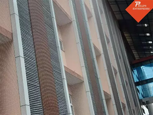 Bird net installation work in Hyderabad apartment balcony