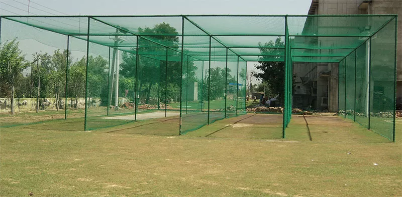 Completed cricket practice nets setup in Hyderabad