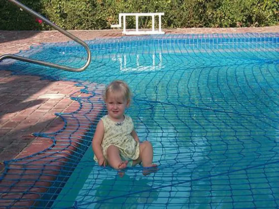 Completed swimming pool safety net protection in Hyderabad